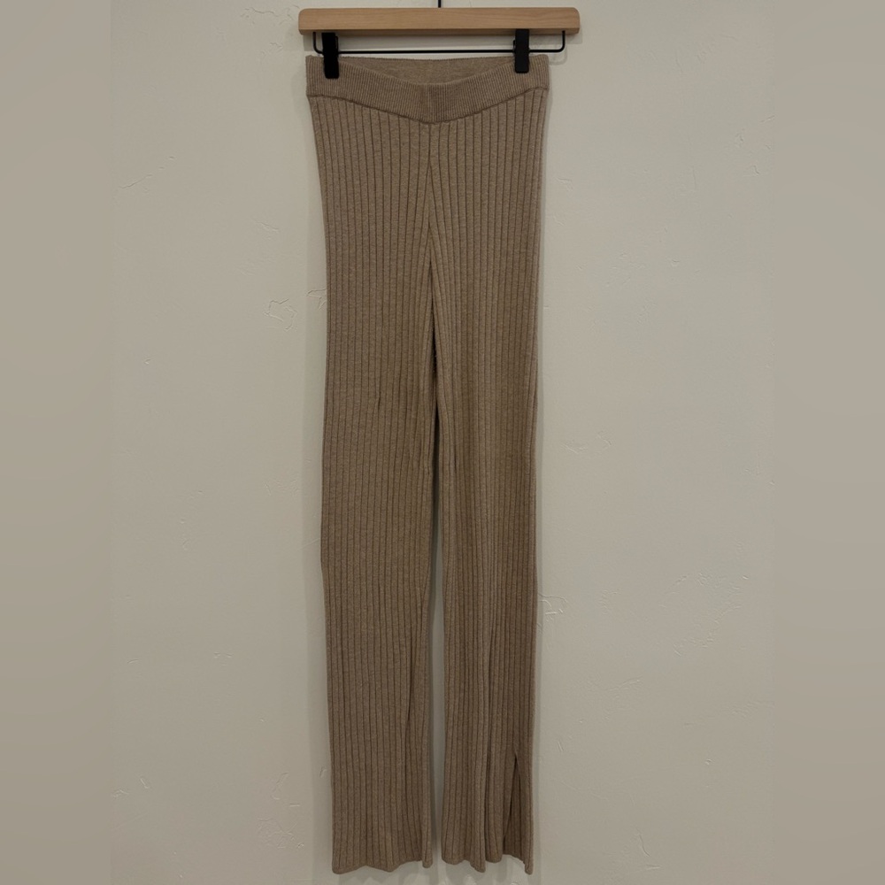 GAP Tan Ribbed Straight Leg Pants
